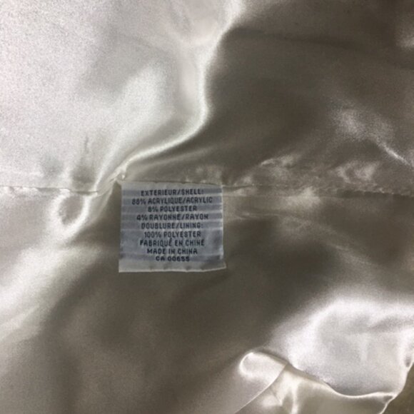 Vintage Textured Full Length Winter Coat - Size 7 - Picture 6 of 6